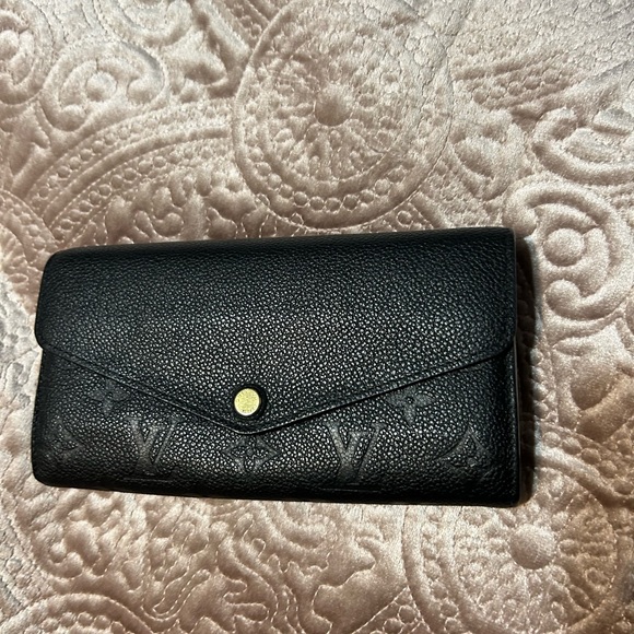 Louis Vuitton Sarah Wallet Empreinte Noir - Picture 1 of 8